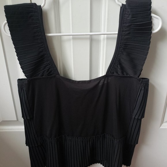 J. Crew Black Tank with Fringe Design - XS - Picture 3 of 4